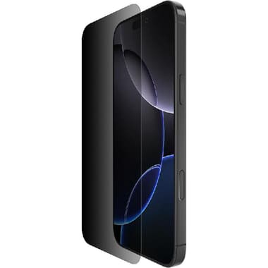 Belkin ScreenForce InvisiGlass Treated Smartphone Screen Protector
for iPhone 16 Pro Max, 2-way Privacy (30 Degrees)