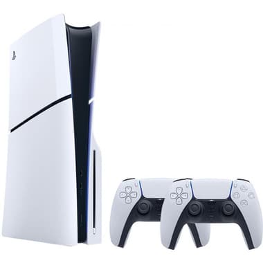 Sony PlayStation 5 Slim Console Blu-ray Edition
1 TB, Bundle with DualSense Wireless Control ler(White), White
