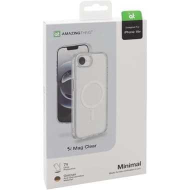Amazing Thing MINIMAL Back Cover Mobile Case
for iPhone 17e/iPhone 16e, Clear