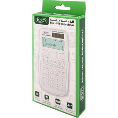 Roco Scientific Calculator
12 Digit, Full Dot Matrix, White