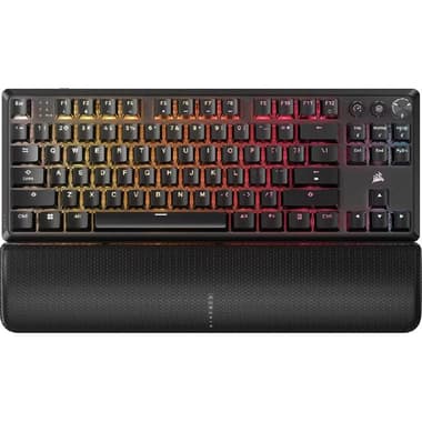 CORSAIR K70 CORE TKL WIRELESS RGB Mechanical Gaming Keyboard
Bluetooth/Wireless (2.4 GHz RF)/Wired, for PC/macOS/Xbox One, Black