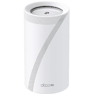 TP-Link Deco BE65-5G (1-pack) 5G CPE Router
6 GHz: up to 5765 Mbps/5 GHz: up to 2882 Mbps/2.4 GHz: up to 688 Mbps, up to 200 Devices, Tri-Band (2.4 GHz/5 GHz/6 GHz), White