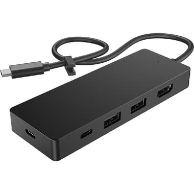 HP Travel Hub G3 Multi-port Station
USB-C, 5 Port (2X USB-A/2X USB-C/HDMI), Black