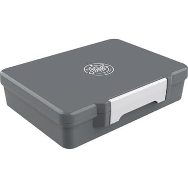 Atrium Lunch Box
Square with Air Tight Side Locking Lid, Grey