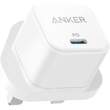 Anker PowerPort III 20W Cube Ultra-Compact Portable Charger
Fast Battery Charging, 20 Watts, Single USB-C, White
