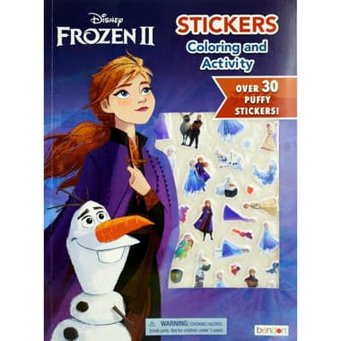 Disney Frozen 2: Sticker Coloring and Activity - Over 30 Puffy Stickers!
false