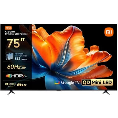Xiaomi 75" Smart TV
4K Mini-LED, 60 Hz, Black, S MINI