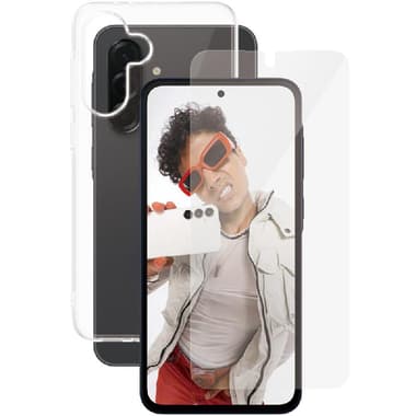 PanzerGlass 2-in-1 Protection CARE X-Ray Soft Clear Case + SAFE Tempered Glass Ultra Wide Fit Smartphone Case Bundle
for Samsung Galaxy A36 5G, Clear