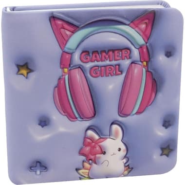 Roco Notebook
Game Girl, 9.5 X 10 cm, 96 Sheets, Single Ruled (Colored Pages), Purple