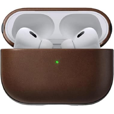 Nomad Modern Leather Case Earbuds Case
for Apple AirPods Pro 2nd Gen, Rustic Brown