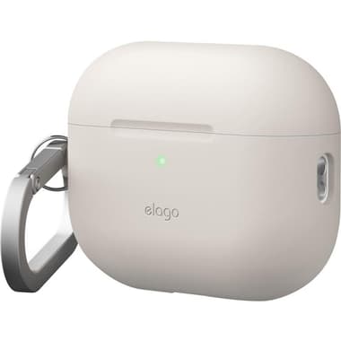 Elago Silicone Hang Case Earbuds Case
for Apple AirPods Pro 3, Stone