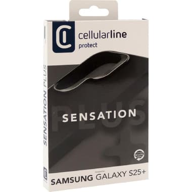 Cellularline Sensation Back Cover Mobile Case
for Samsung Galaxy S25+, Black