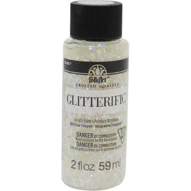 Plaid FolkArt Glitterific Acrylic Paint
Clear Hologram, 2.00 oz ( 56.83 ml )