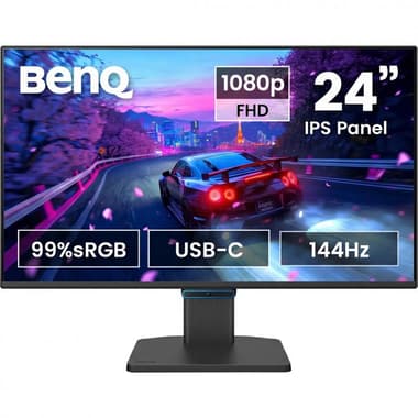 BenQ GW2490C 23.8" Monitor
LED, FHD (Full HD), 144 Hz, 5ms (GtG), Built-in Dual Speaker (2 X 2W), Black