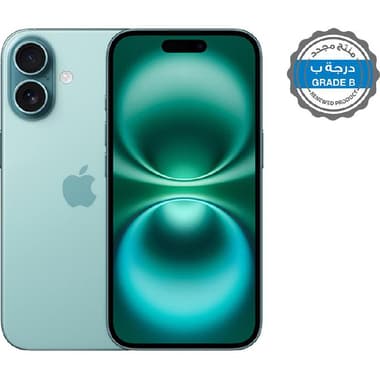 Renewed Grade B Apple iPhone 16
256 GB, Teal, 5G