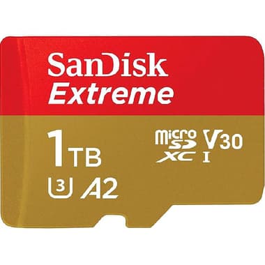 SanDisk MicroSDXC
1 TB, Class 10: Max 190 Mbps Speed Performance