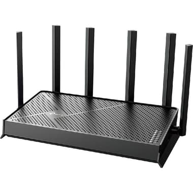 TP-Link Archer BE400 Wireless Router
up to 6.5 Gbps, Dual Band (2.4 GHz/5 GHz), Wi-Fi 7 (802.11b/g/n/ax/be), 5 Port (1X 2.5 Gbps WAN/1X 2.5 Gbps LAN Port + 3X Gigabit LAN Port)