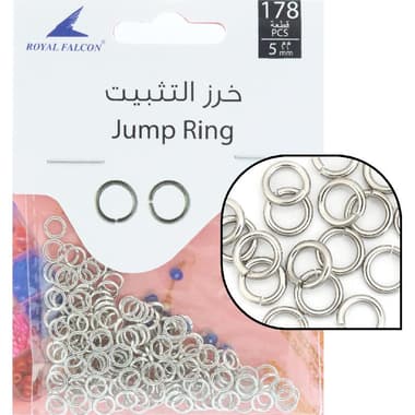 Royal Falcon Jump Ring
.8 X 5 mm Round, Rhodium, .03 kg ( .07 lb )