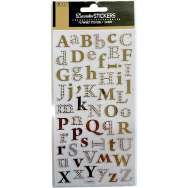 Roco Stickers
Gold Alphabet