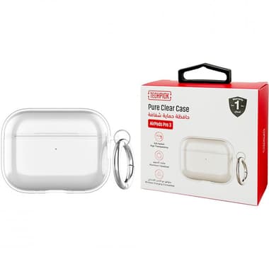 Techpick Pure Clear Earbuds Case
for Apple AirPods Pro 3, Clear