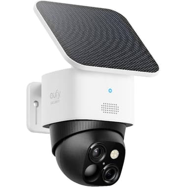 Eufy SoloCam S340 Security Camera with Dual Lens
Solar Powered Outdoor, Wi-Fi, Works with Amazon Alexa/Google Assistant, White