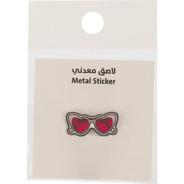 3D Stickers
Fashion: Heart Shape Eyeglass, Pink, 1 Piece