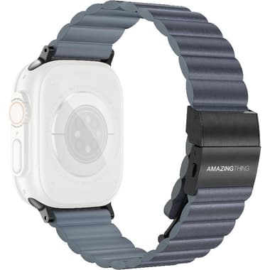 Amazing Thing Glamour Sense Leather Wrist Strap
for Watch Ultra 3/Watch Ultra 2/Watch Series 11 46/Watch Series 10 46, Sense Leather, Blue