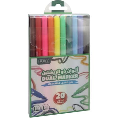 Roco Washable Marker
Broad/Fine Double Point, Assorted Color