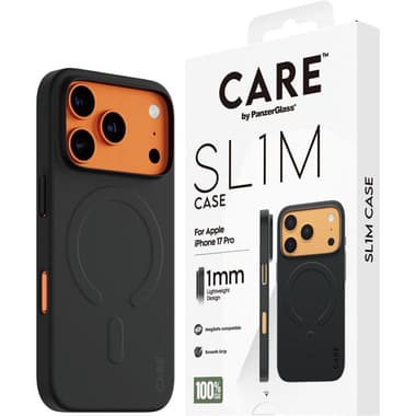 PanzerGlass SL1M Back Cover Mobile Case with MagSafe
for iPhone 17 Pro, Black