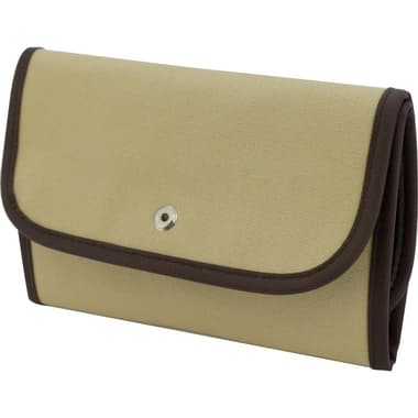 Roco Artist Case
with Button, Unrolls Flat,can fit 30 pencils, Canvas/Synthetic Leather, Brown