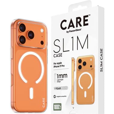 PanzerGlass SL1M Back Cover Mobile Case with MagSafe
for iPhone 17 Pro, Transparent
