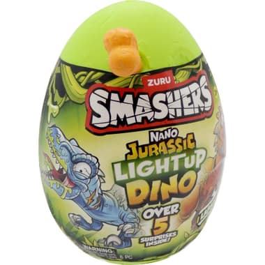 Zuru Smashers Nano Jurassic Light Up Dino - Over 5 Surprises Inside! Toy Collectible
Assorted Color, 3 Years and Above