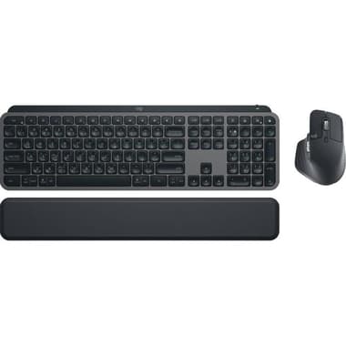 Logitech MX Keys S Combo Desktop (Keyboard and Mouse)
Bluetooth/Wireless (2.4 GHz RF), for iPadOS 14 or Later/Windows 10 or Later/Android 8 or Later/ChromeOS, Graphite