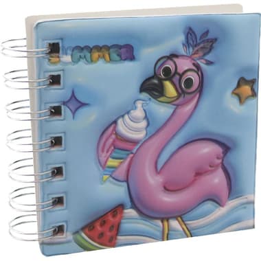 Roco Notebook
Flamingo, 9.5 X 10 cm, 96 Sheets, Single Ruled (Colored Pages), Blue