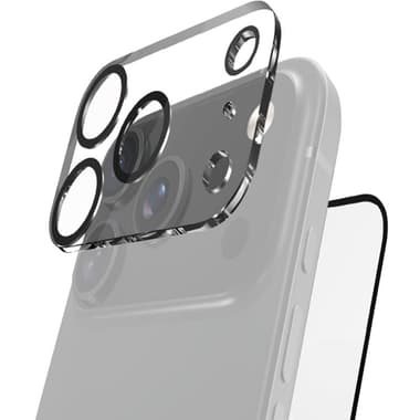 Raptic Air-Glass 2-in-1 Bundle: Tempered Glass + Camera Lens Protector Smartphone Display Protection
for iPhone 17 Pro, Clear