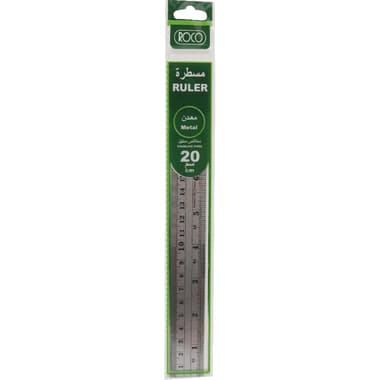 Roco Ruler
8" (20 cm), Stainless Steel