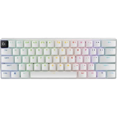 لوجيتيك جي برو أكس 60 لايت سبيد 60% TKL لوحة مفاتيح للالعاب
(GHz اتصال لا سلكي (تردد 2.4/بلوتوث, (متوافق مع الكمبيوتر المحمول والمكتبي وكمبيوتر الالعاب المكتبي (ويندوز, ابيض
