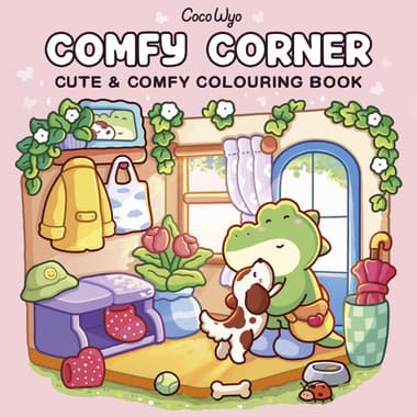 Comfy Corner (Cozy Spaces Coloring) - Cute & Comfy Coloring Book
false
