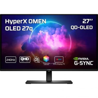 HP CH0R2AS 27" Gaming Monitor
QHD (Quad HD), 240 Hz, 0.03ms, Black