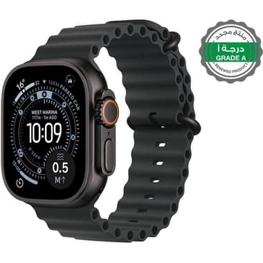 Renewed Grade A Apple Watch Ultra 3
GPS + Cellular, Black Titanium Case/Black Ocean Band