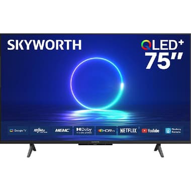 سكاي وورث 75 بوصة تلفزيون ذكي
دقة 4 كيه كيو ال اي دي+, 120 Hz, اسود, Q6800H