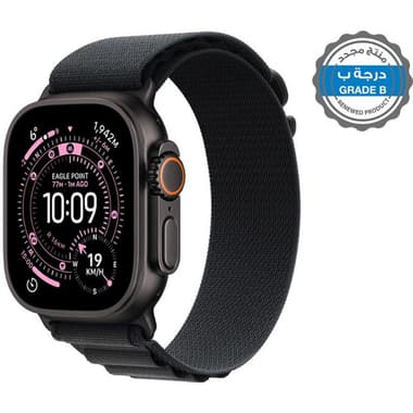 Renewed Grade B Apple Watch Ultra 3
GPS + Cellular, Black Titanium Case/Alpine Loop