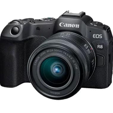 Canon EOS R8 Mirrorless Camera
24.2 MP, with 24 - 50 mm (F4.5-6.3) Lens, Wi-Fi/Bluetooth, 4K/60fps