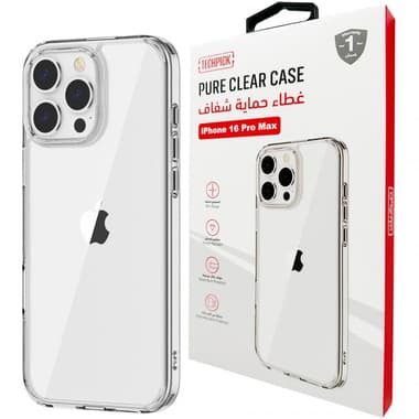 Techpick Pure Back Cover Mobile Case
for iPhone 16 Pro Max, Clear