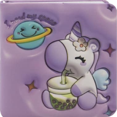 Roco Notebook
Unicorn, 9.5 X 10 cm, 96 Sheets, Single Ruled (Colored Pages), Purple