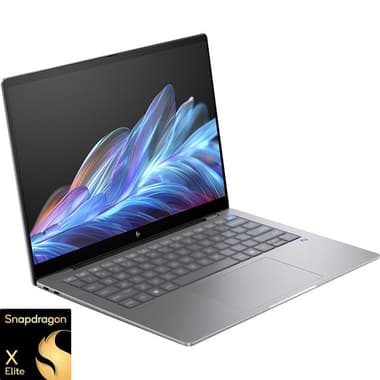 HP OmniBook X Laptop
AI with CoPilot+, 14", Snapdragon X Elite, 16 GB RAM, 1 TB M.2 NVMe PCIe 4.0 SSD, Windows 11 (with Windows 11 Copilot), Integrated Qualcomm