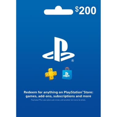Sony Gift Card 200$ PlayStation Store Payment and Recharge Card
Digital Code (USA)