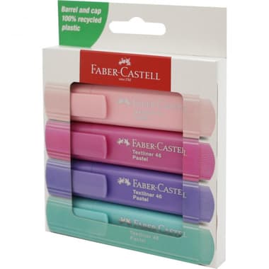 Faber-Castell Textliner 2546 Highlighter
1 - 5 mm Chisel Tip, Assorted Pastel Color