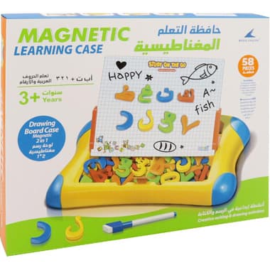 Magnetic Whiteboard
Learning Case: Magnetic Arabic Letter, Assorted Color/Multiple Color