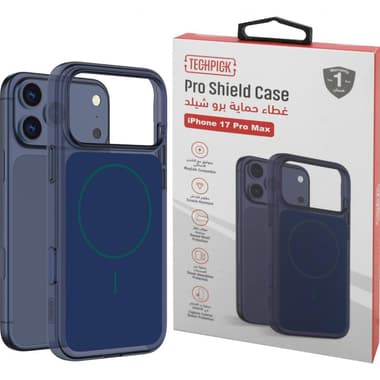 تيكبيك غطاء خلفي للهاتف الذكي مع ماغ سيف
برو ماكس 17 متوافق مع آيفون, ازرق